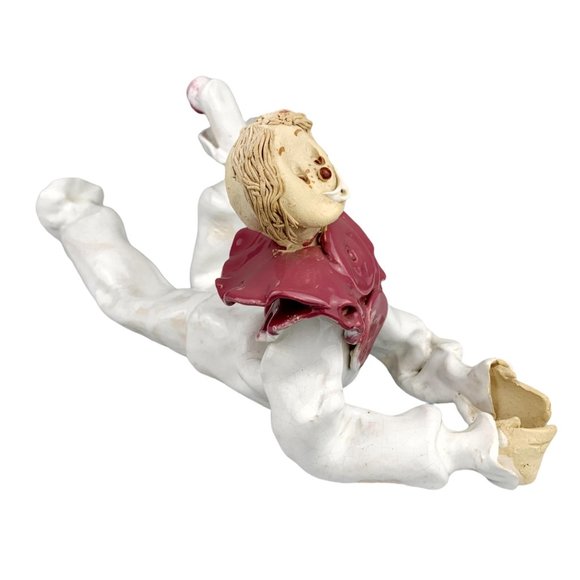 Vtg Studio Art Pottery Clown Sculpture Figurine Whimsical Artist Signed OOAK - Picture 3 of 16